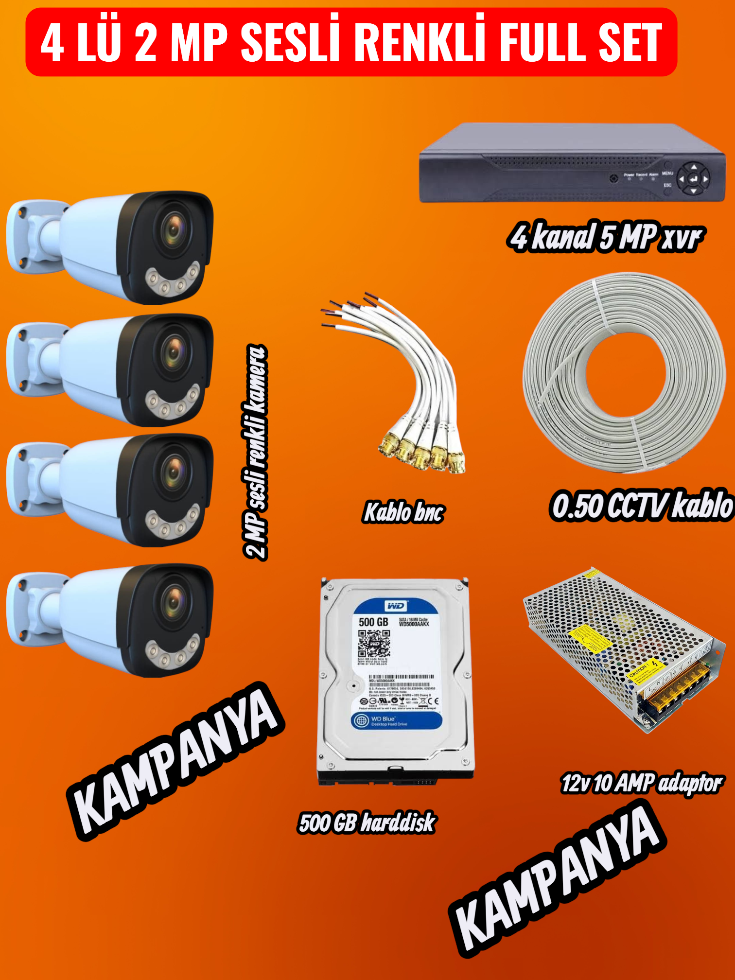 4 LÜ AHD SESLİ RENKLİ